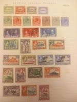 British Solomon Islands KGVI Pictorials 2/6 5/- 10/- Used Stamp Collection Page