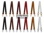 Genuine Leather Bag Handle Straps With Swivel Clasp Handbag Purse Shoulder Strap