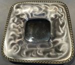 WMF West Germany Silver Plated Square Dish with Gold Plated Border MCM Design