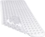 Non-Slip Bathtub Mat with Drain Holes and Suction Cups, Machine Washable