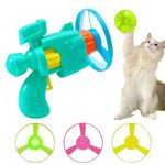 1Pc Flying Disc Saucer Launcher Cat Toy Chasing Game Toy Cat Interactive Random
