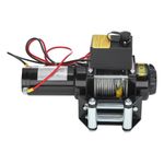 ELECTRIC WINCH 3000LB 12v STEEL ROPE BLACK WIRELESS RECOVERY 1000w