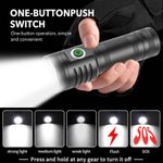 LED Flashlight Super Bright Torch USB Rechargeable Camping High Power Lamp