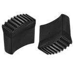 2X Rubber Steep Ladder Non-Slip Feet Mat Pad Cover Black for Ladder Protection