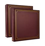 ARPAN XL Self-Adhesive Photo Album 3-Ring Binder 20 Sheets 40 Sides - Pack of 2