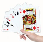 Giant Deck Of Playing Cards Large Size 17cm Coated Chase The Ace