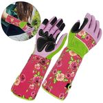 Lady Women Long Sleeve Gardening Gloves Thorn Proof Gauntlet Pruning Roses