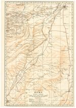 1918 Survey of Egypt Map of Homs and Environs, Syria, World War I