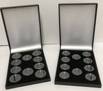 Slim Gold Sovereign Deluxe Black Storage Case FULL HALF Sovereign