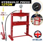 12 Ton Hydraulic Shop Press w/ Press Plate Heavy Duty Garage Hydraulic Press 12T
