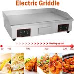 73cm Large Electric Griddle Countertop Hot Plate Grill Bacon Kitchen Commercial