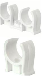 Talon Snap in pipe clips, Single,  Double 15mm, 22mm Push in, Press in, Open