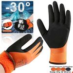 THERMAL INSULATED WINTER WARM WATERPROOF WORK GLOVES FREEZER COLD SAFETY GARDEN