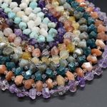 Nugget Beads - Faceted Baroque | 7-10mm | Various Gemstone | Jewellery Making