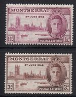 Montserrat 1946 Victory set SG 113-114 MM mint *combined postage*