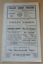 Noel Coward Kathleen Kent Bournemouth Palace Court Theatre Program & Flyer 1948