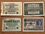 4 X Vintage German Banknotes