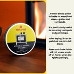 Hotspot Stove Grate Black Fireplace Polish 170-Gram Tin.  Only £10.99