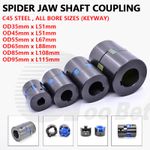 CNC Shaft Coupler Flexible Plum Spider Jaw Coupling Stepper Motor All Bore Sizes