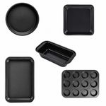 5 Pieces 5-Piece Baking Pans Set Oven Safe Non-Stick Baking Pan Set Versatile