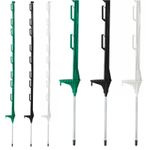 4ft Electric Fence Poly Posts Event Horse Paddock Tape Stake White Black Green