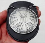 Agents of shield S.H.I.E.L.D. Metal SHIELD Badge Pin & Badge Holder REPRO – US08