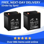 2 x 12V 5AH Razor CRAZY CART - Up-Rated Replacement Rechargeable Batteries