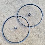 Miche Primato Syntesi hubs on Mavic rims 700c Wheels Wheelset black retro road