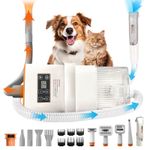 KITPLUS 3-in-1 Drying & Vacuum & Dog Grooming, Rechargeable Trimmer