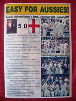 Australia 2006/07 Ashes winners - souvenir print