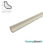 Light Grey Grain Scotia Beading Laminate 10 x 2.4m lengths Edging Trim Quadrant