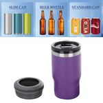 Bottle Tumbler Cooler Can Bottle Insulated Holder Double Lid For Car