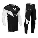 THOR SPORTMODE MOTOCROSS MX KIT PANTS JERSEY - STRIKE BLACK WHITE