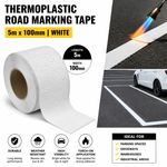 White Line Road Marking Tape Painted Parking 5m X 100mm  Torch-On