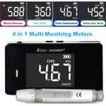 4 in 1 Multifunction Cholesterol Uric Acid Urine Uric Acid Blood Glucose Meter