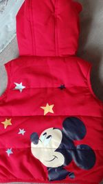 NEW DISNEY STORE MICKEY MOUSE HOODED GILET - FLEECE LINED & PADDED - 3/6 MONTHS.