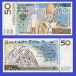 Poland 50 zloty 2006 Ivan Pavao II -Reproduktion