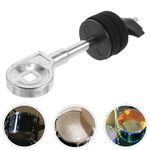 Black Metal Drum Leg Bracket with Cymbal Holder Durable Drum Support