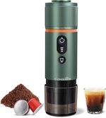 CONQUECO Portable Espresso Coffee Machine: 12V Electric Small Travel Expresso