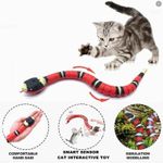 USB Rechargeable Smart Snake Cat Toy Interactive Automatic Pet Teaser