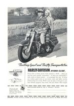 Harley Davidson Electra Glide Advert USA 1906 picture poster choice of frame