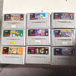 9x SNES Games Bundle PAL UK Super Nintendo Job Lot Retro Games Cartridges