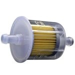 2x Fuel Filter Inline Petrol Filter Fit for 6mm & 8mm For Car Motorcycle Scooter