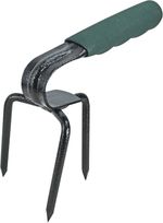 Faithfull Essentials Mini-Prong Hand Cultivator, Carbon Steel Garden Claw for B
