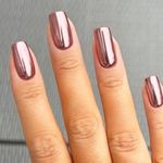 Tinovo Uno Nail Polish Metallic Rose Gold Nail Strengthener Fast Drying Mirror N
