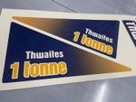 New style Thwaites 1 Tonne Dumper Plant set of vinyl sticker decals - UK Seller