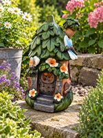 Garden Fairy Flower Dragonfly House Decorative Ornament  Gift - DS5823- ELM RR
