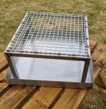 Stand and ashpan for Firetree Metalworks heater coils - UK made, stainless steel