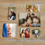 Personalised Fridge Magnet – Custom Photo, Logo & Text | Glossy Rectangle Gift