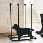 Steel 'Cocker Spaniel' Double Welly Boot Rack